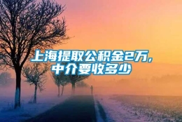 上海提取公积金2万,中介要收多少