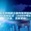 海洋学院硕士研究生学位论文答辩公示（2022年6月毕业，实时更新）