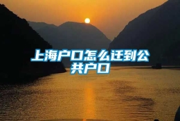 上海户口怎么迁到公共户口