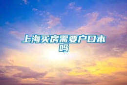 上海买房需要户口本吗