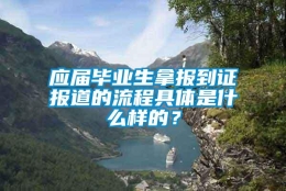 应届毕业生拿报到证报道的流程具体是什么样的？