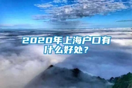 2020年上海户口有什么好处？