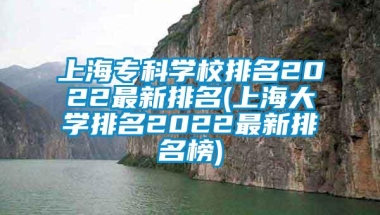 上海专科学校排名2022最新排名(上海大学排名2022最新排名榜)