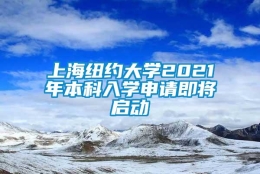 上海纽约大学2021年本科入学申请即将启动