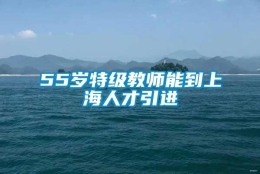 55岁特级教师能到上海人才引进