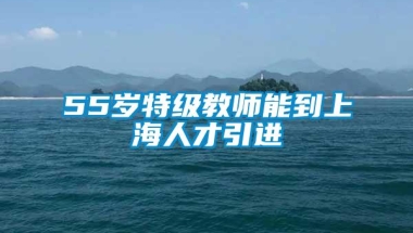 55岁特级教师能到上海人才引进