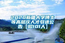 2020新疆大学博士等高层次人才引进公告【招101人】