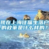 现在上海往届生落户的政策是什么样的？