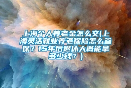 上海个人养老金怎么交(上海灵活就业养老保险怎么参保？15年后退休大概能拿多少钱？)