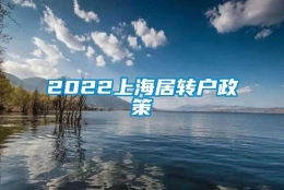 2022上海居转户政策