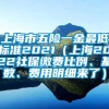 上海市五险一金最低标准2021（上海2022社保缴费比例、基数、费用明细来了）