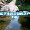 留学生回国如何落户上海？