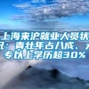 上海来沪就业人员状况：青壮年占八成、大专以上学历超30%