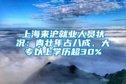 上海来沪就业人员状况：青壮年占八成、大专以上学历超30%