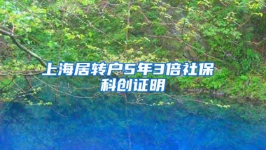 上海居转户5年3倍社保 科创证明