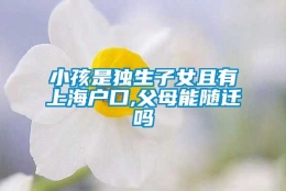 小孩是独生子女且有上海户口,父母能随迁吗