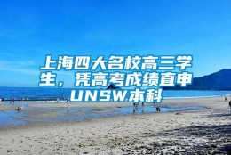 上海四大名校高三学生，凭高考成绩直申UNSW本科