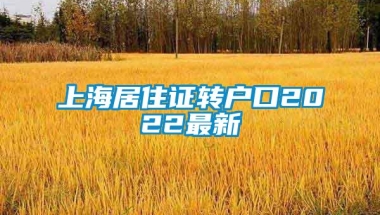 上海居住证转户口2022最新