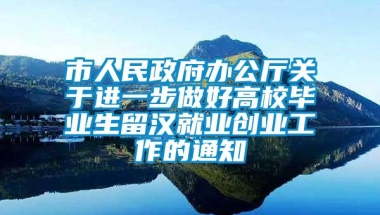 市人民政府办公厅关于进一步做好高校毕业生留汉就业创业工作的通知