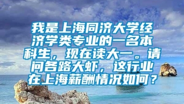 我是上海同济大学经济学类专业的一名本科生，现在读大一。请问各路大虾，这行业在上海薪酬情况如何？