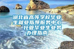 湖北省高等学校毕业生就业指导服务中心   托管毕业生业务办理指南