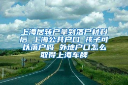 上海居转户拿到落户材料后 上海公共户口 孩子可以落户吗 外地户口怎么取得上海车牌