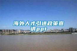 海外人才引进政策宣讲ppt