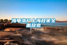 海龟落户上海政策全面放宽