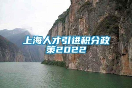 上海人才引进积分政策2022