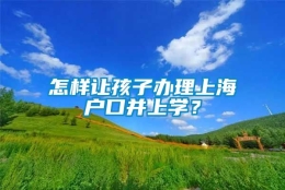 怎样让孩子办理上海户口并上学？