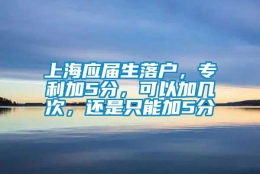 上海应届生落户，专利加5分，可以加几次，还是只能加5分