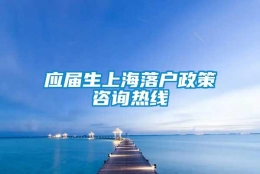 应届生上海落户政策咨询热线