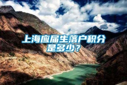 上海应届生落户积分是多少？