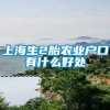 上海生2胎农业户口有什么好处