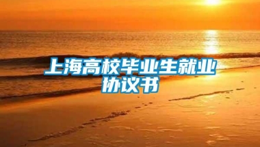 上海高校毕业生就业协议书