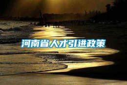 河南省人才引进政策