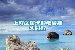 上海医保卡的电话挂失时效