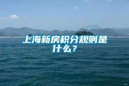 上海新房积分规则是什么？