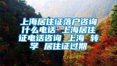 上海居住证落户咨询什么电话 上海居住证电话咨询 上海 转学 居住证过期