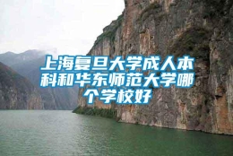 上海复旦大学成人本科和华东师范大学哪个学校好