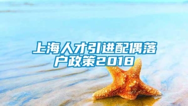 上海人才引进配偶落户政策2018