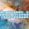 复旦本科毕业的他们，会去做什么？69%选择深造！上海名校毕业生就业报告→