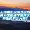 上海电机学院入学后成为出国留学生或交换生的机会大吗？