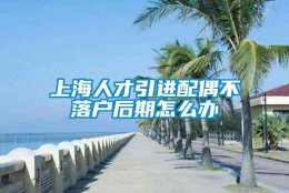 上海人才引进配偶不落户后期怎么办