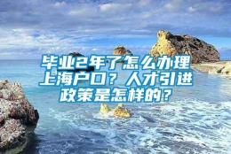 毕业2年了怎么办理上海户口？人才引进政策是怎样的？