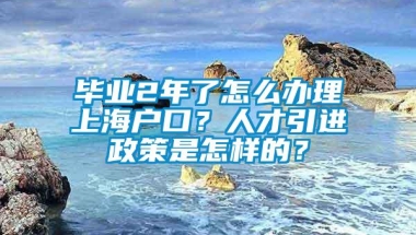 毕业2年了怎么办理上海户口？人才引进政策是怎样的？