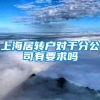 上海居转户对于分公司有要求吗