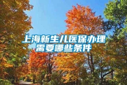 上海新生儿医保办理需要哪些条件