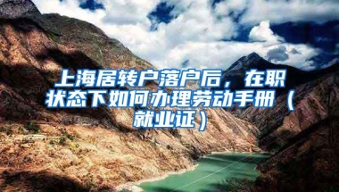 上海居转户落户后，在职状态下如何办理劳动手册（就业证）