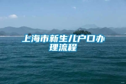 上海市新生儿户口办理流程